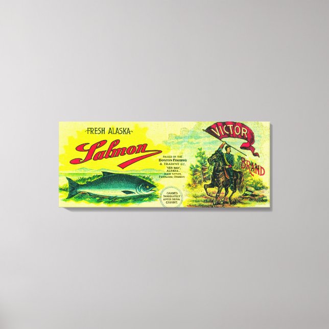 Impressão Em Tela Victor Salmon Pode EtiquetarSim Bay, AK (Frente)