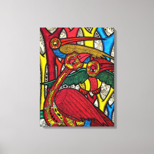 Impressão Em Tela Vida das aves (Frente)