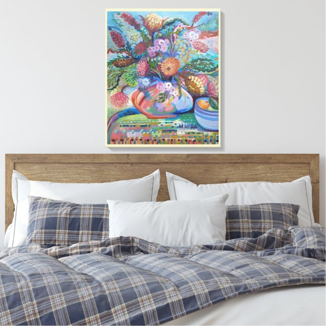 Impressão Em Tela Vida Estável de Flores Selvagens Australianas (Insitu(Quarto))