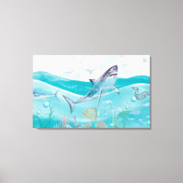 Impressão Em Tela Vida nos mares