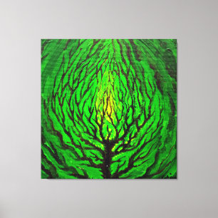 Impressão Em Tela Vida verde