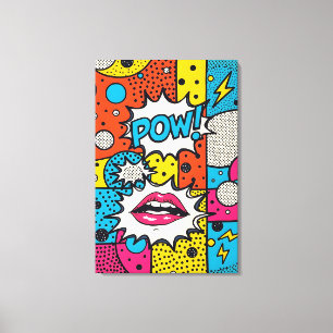 Impressão Em Tela Vídeo! - Pop de Abstrato