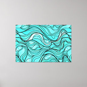 Impressão Em Tela Vidro Orgânico Teto Abstrato