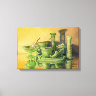 Impressão Em Tela "Vidro Verde"