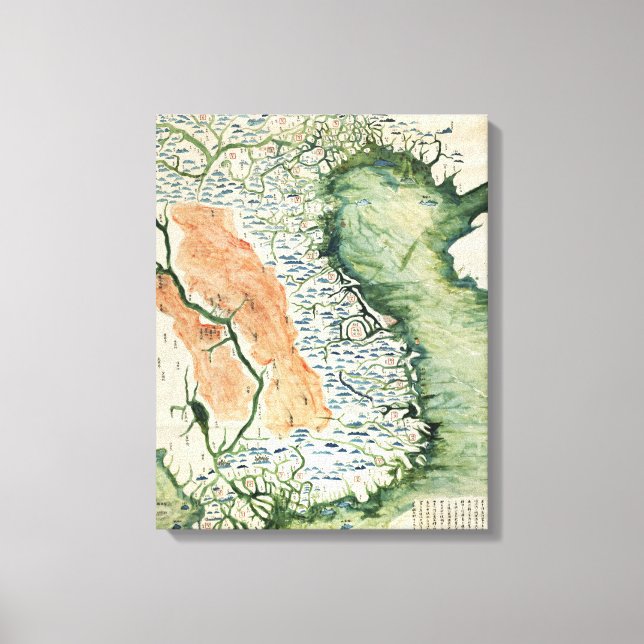 Impressão Em Tela VietnãMapa PanorâmicoVietnã (Frente)