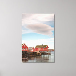 Impressão Em Tela Vila de Pesca Lofoten Noruega