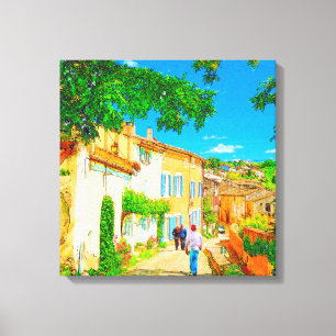 Impressão Em Tela Vila de Provence de Menerbes, France.