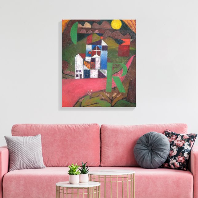 Impressão Em Tela Villa R | Paul Klee | (Insitu(Sala de estar))
