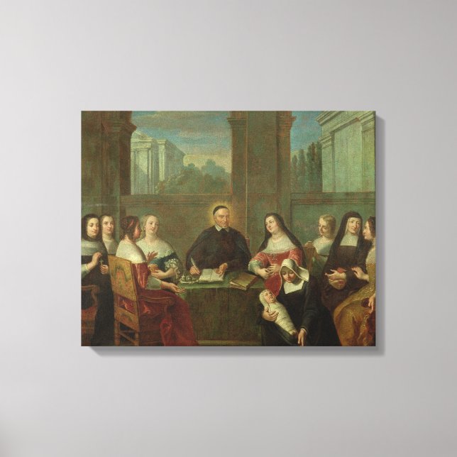 Impressão Em Tela Vincent de Paul e as Irmãs da Caridade (Frente)