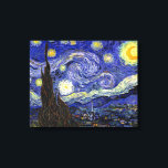 Impressão Em Tela Vincent Van Gogh - A Bela Arte da Noite Estrelada<br><div class="desc">Vincent Van Gogh é a Noite Estrelada. Petróleo na canvas de 1889, Starry Night foi pintado enquanto Van Gogh estava no asilo em Santo-Remy, França, e é considerado uma de suas maiores obras-primas. Embora seja uma cena noturna, foi pintada durante o dia e representa a vista da janela no quarto...</div>