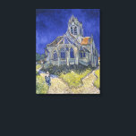Impressão Em Tela Vincent Van Gogh, a Igreja dos Auvers<br><div class="desc">Vincent Van Gogh - A Igreja em Auvers,  1890.</div>