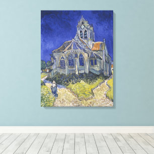 Impressão Em Tela Vincent Van Gogh, a Igreja dos Auvers