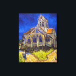 Impressão Em Tela Vincent van Gogh - A Igreja em Auvers<br><div class="desc">Igreja de Auvers / l'Eglise à Auvers-sur-oise de Vincent Van Gogh em 1890</div>