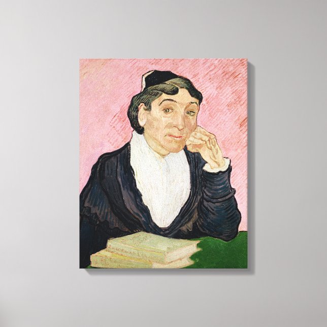Impressão Em Tela Vincent van Gogh | A mulher de Arles (Frente)