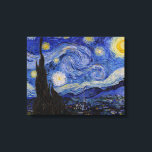 Impressão Em Tela Vincent Van Gogh - A noite de Starry<br><div class="desc">A Noite Estrelada / La nuit etoilee - Vincent Van Gogh em 1889</div>