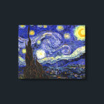 Impressão Em Tela Vincent Van Gogh - A Noite Estrelada Arte Fina<br><div class="desc">A Noite Estrelada de Vincent Van Gogh. Óleo sobre tela de 1889, A Noite Estrelada foi pintada enquanto Van Gogh estava no asilo em Saint-Remy, França, e é considerada uma de suas maiores obras-primas. Embora seja uma cena noturna, foi pintada durante o dia e representa a vista da janela do...</div>