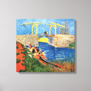 Impressão Em Tela Vincent van Gogh - a ponte de Langlois em Arles