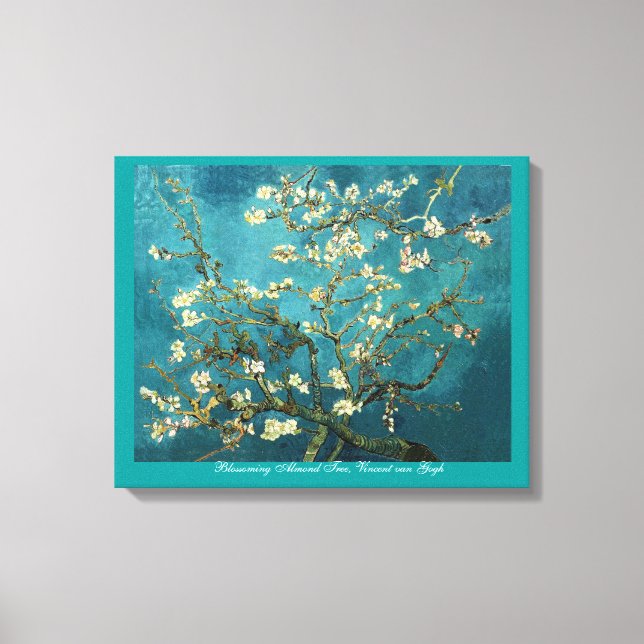 Impressão Em Tela Vincent van Gogh, Almond Tree florescente (Frente)