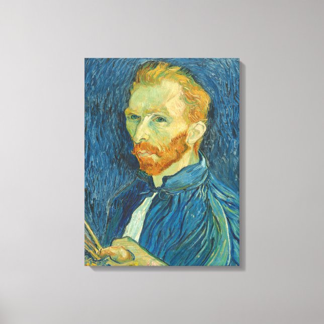 Impressão Em Tela Vincent van Gogh | Autorretrato, 1889 (Frente)