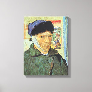 Impressão Em Tela Vincent van Gogh - Autorretrato com a Orelha Corta