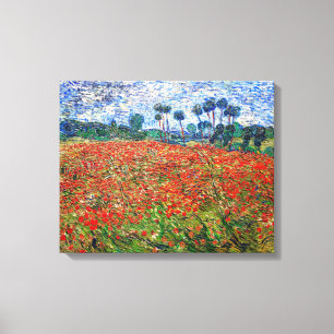 Impressão Em Tela Vincent van Gogh - Campo de Papoulas