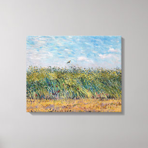 Impressão Em Tela Vincent van Gogh - Campo de Trigo com uma Cotovia