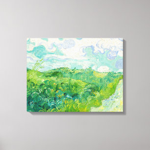 Impressão Em Tela Vincent van Gogh - Campo de Trigo Verde, Auvers