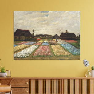 Impressão Em Tela Vincent van Gogh - Canteiros de Flores na Holanda