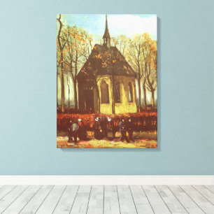 Impressão Em Tela Vincent van Gogh - Capela em Nuenen, Fieis