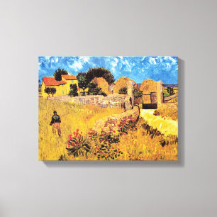 Impressão Em Tela Vincent Van Gogh - Casa de Fazenda em Provença Art