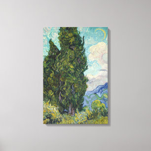 Impressão Em Tela Vincent van Gogh - Ciprestes