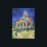 Impressão Em Tela Vincent van Gogh é a Igreja em Auvers<br><div class="desc">Vincent van Gogh's The Church at Auvers Canvas Print Vincent van Gogh's The Church at Auvers (1890)</div>