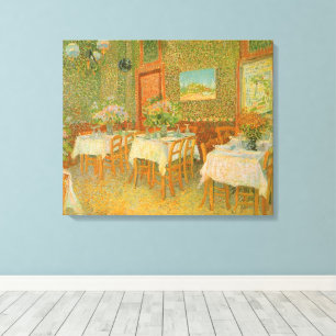 Impressão Em Tela Vincent van Gogh - Interior de um Restaurante