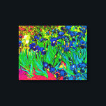 Impressão Em Tela Vincent Van Gogh - Íris - Amante de Flores Pop Art<br><div class="desc">Óleo sobre tela de 1889 mostrando belas íris roxas que Van Gogh pintou enquanto permanecia no Asilo de Saint Paul-de-Mausole em Saint-Remy, França. Enquanto muitas versões desta pintura mostram as flores como azuis, cientistas que estudaram as íris em uma das pinturas posteriores de Van Gogh descobriram que as flores eram...</div>