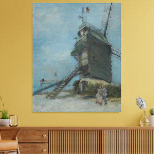 Impressão Em Tela Vincent van Gogh - Le Moulin de la Galette