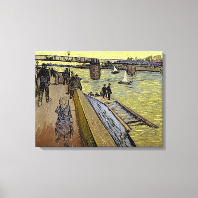 Impressão Em Tela Vincent van Gogh | Le Pont de Trinquetaille Arles (Frente)