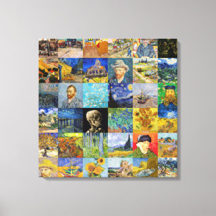 Impressão Em Tela Vincent van Gogh - Masterworks Mosaic Patchwork