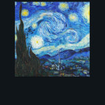 Impressão Em Tela Vincent Van Gogh Na Noite Estrelada<br><div class="desc">Vincent Van Gogh é o Detalhe da Noite Estrelada</div>