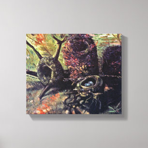 Impressão Em Tela Vincent Van Gogh - Natureza-Morta com Ninhos de Pá