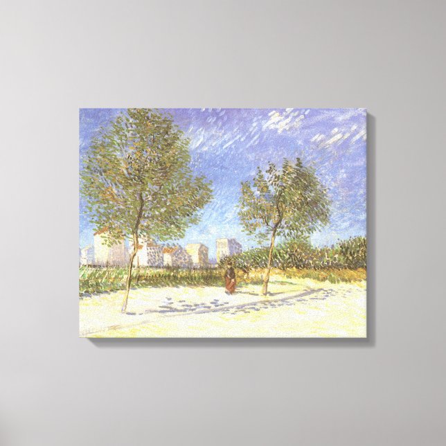 Impressão Em Tela Vincent van Gogh - Nos Arredores de Paris (Frente)
