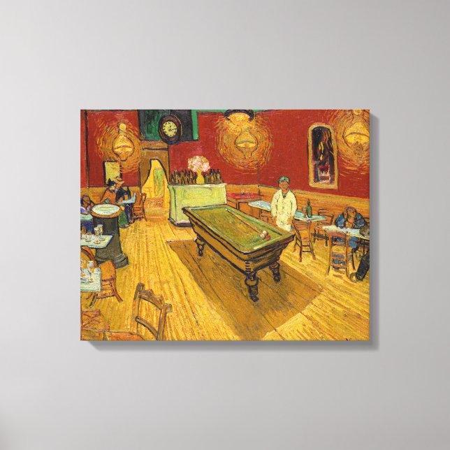Impressão Em Tela Vincent van Gogh - O Café Noturno (Frente)