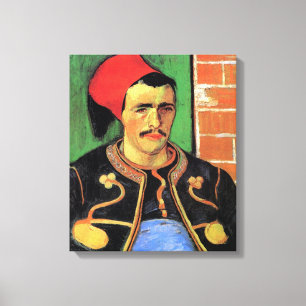 Impressão Em Tela Vincent Van Gogh - O Retrato de Zouave - Soldado