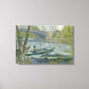 Impressão Em Tela Vincent van Gogh - Pesca na Primavera, Pont de