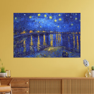 Impressão Em Tela Vincent Van Gogh, pintura A Noite Estrelada