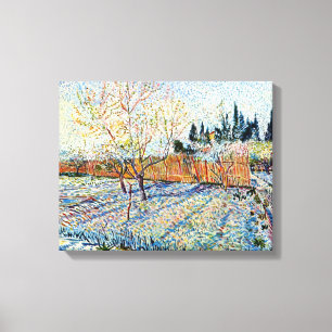 Impressão Em Tela Vincent Van Gogh - Pomar com Pessegueiros