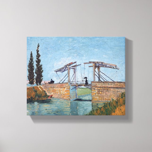 Impressão Em Tela Vincent Van Gogh - Ponte Langlois em Arles (Frente)