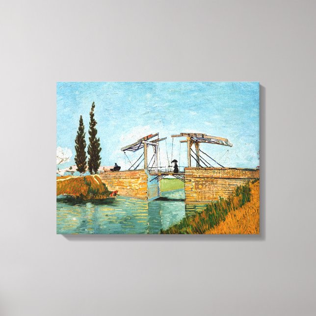 Impressão Em Tela Vincent van Gogh - Ponte Langlois em Arles #3 (Frente)