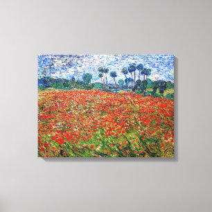 Impressão Em Tela Vincent van Gogh - Poppy Field