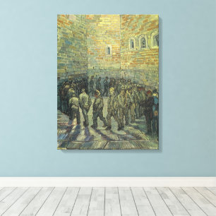 Impressão Em Tela Vincent van Gogh - Prisioneiros Exercitando-se