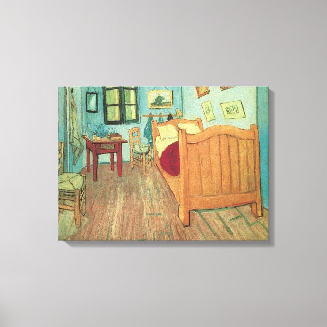 Impressão Em Tela Vincent van Gogh - Quarto de Vincent em Arles (Frente)